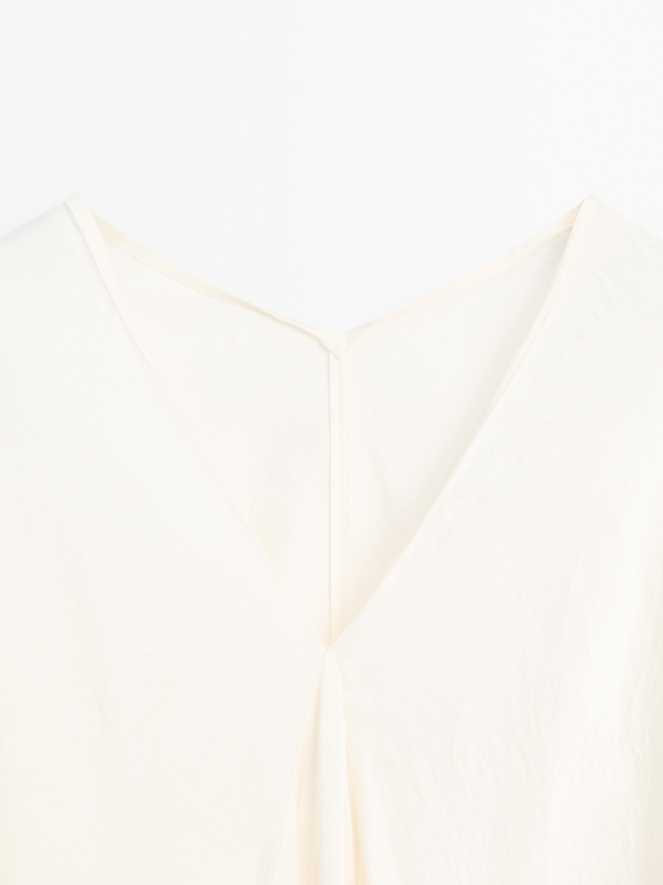 Flowing satin kimono dress - STUDIO