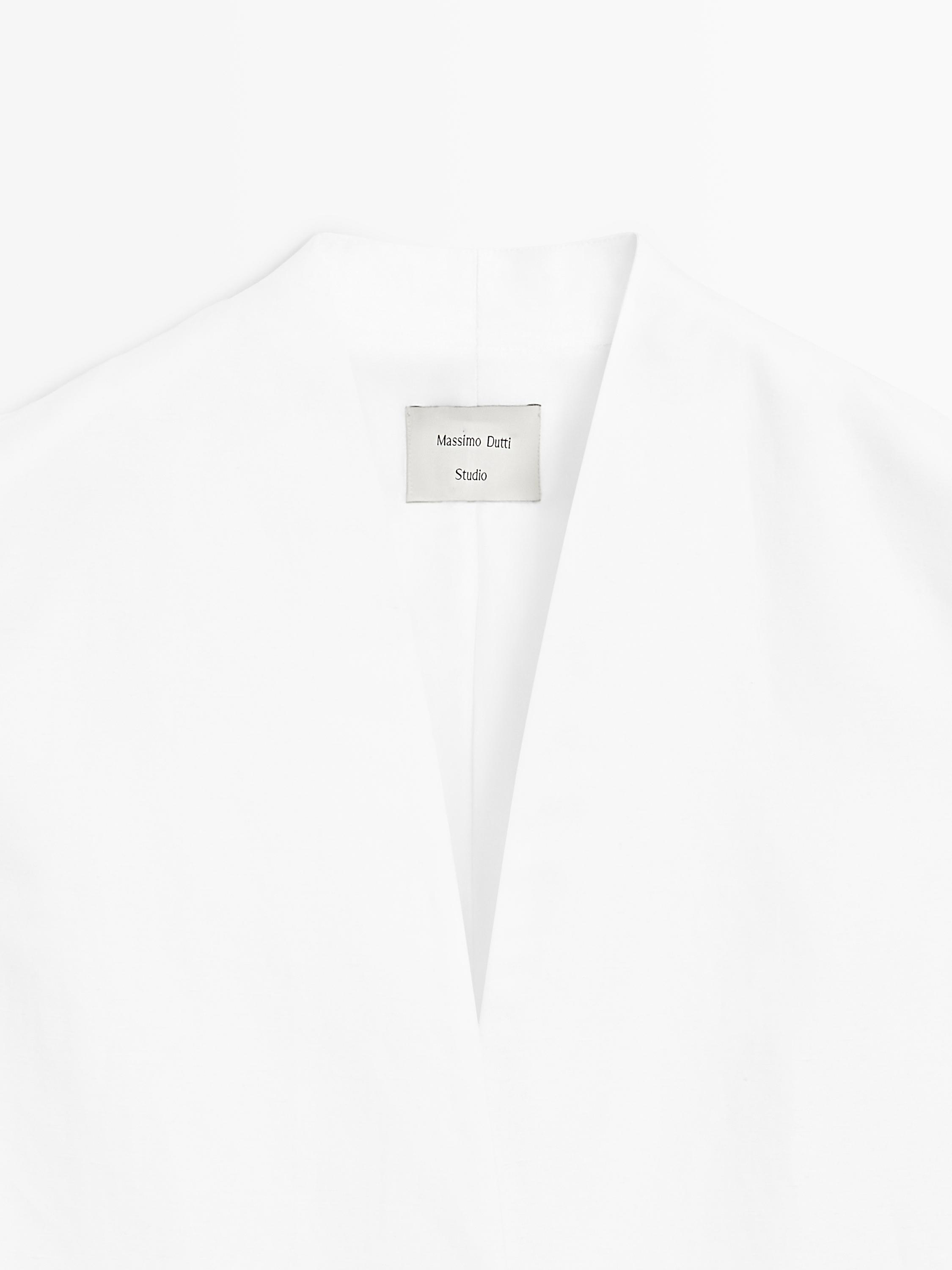 Waistcoat with pocket details - STUDIO — WHITE