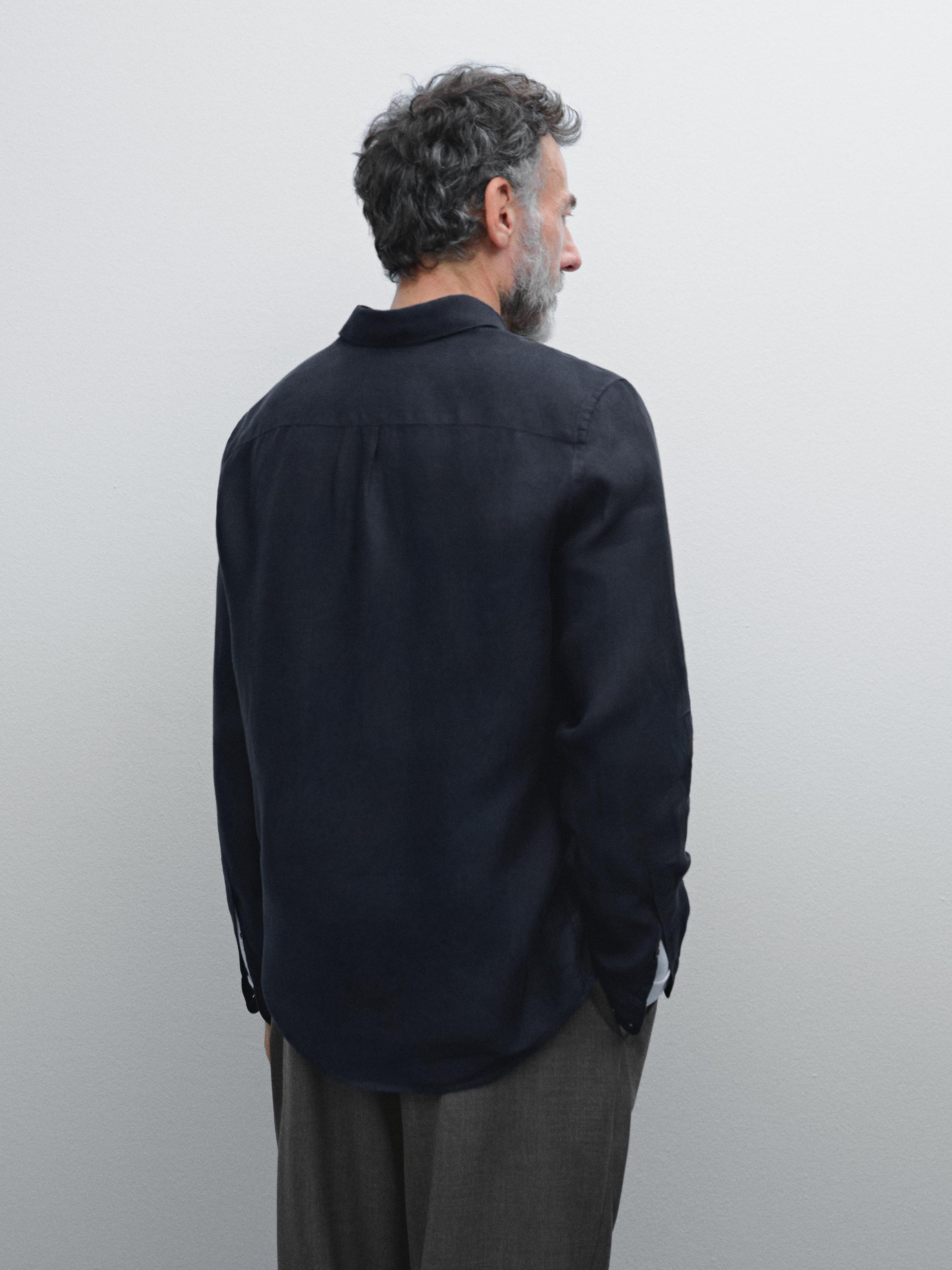 100% linen regular fit shirt