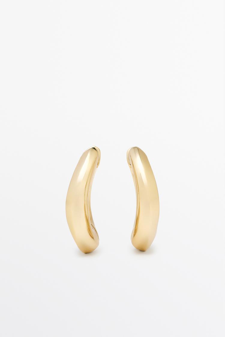 Voluminous hoop earrings — GOLDEN