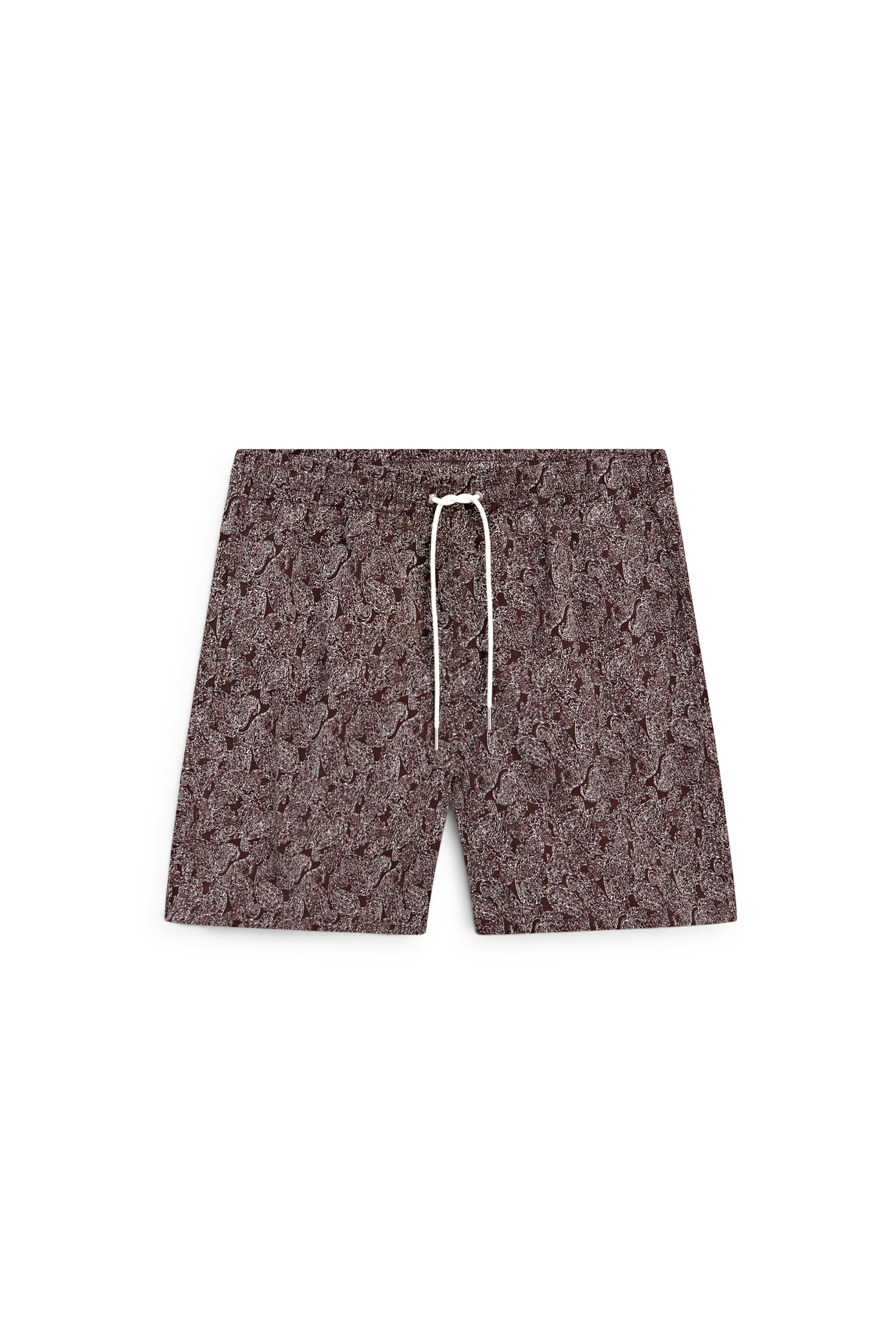 Paisley print swimming trunks — RUSSET