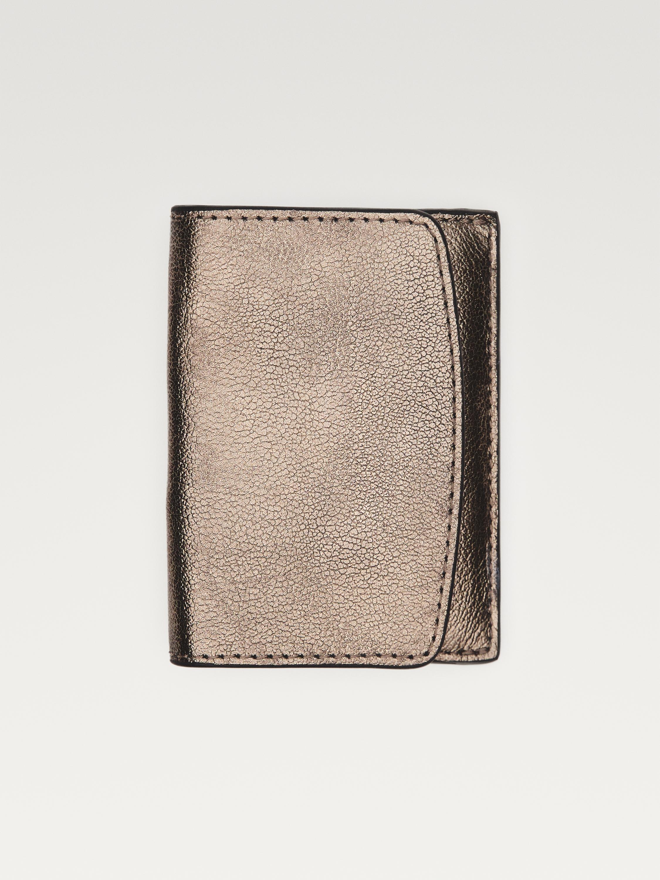 Nappa leather wallet — SILVER