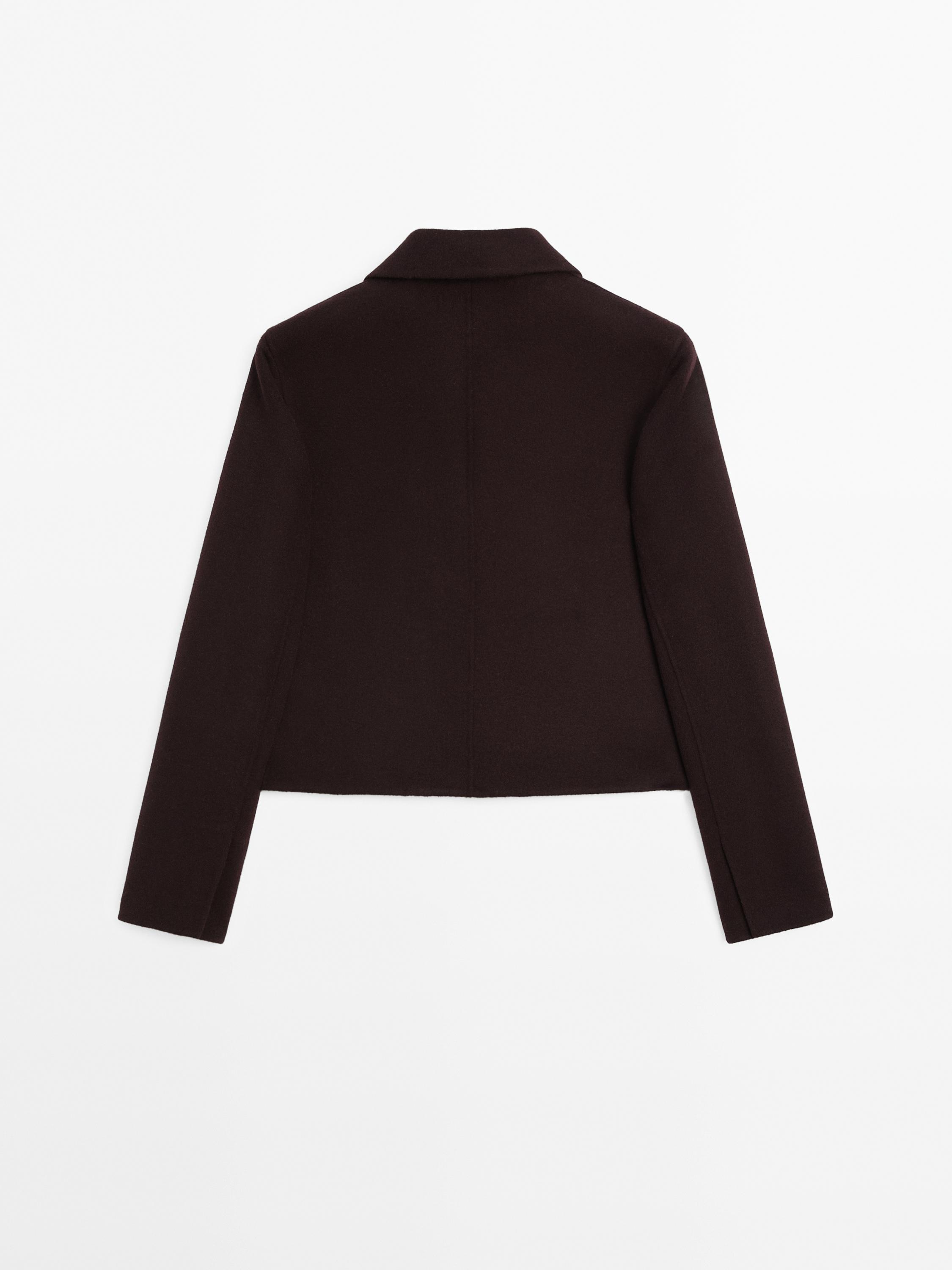 Short wool blend jacket