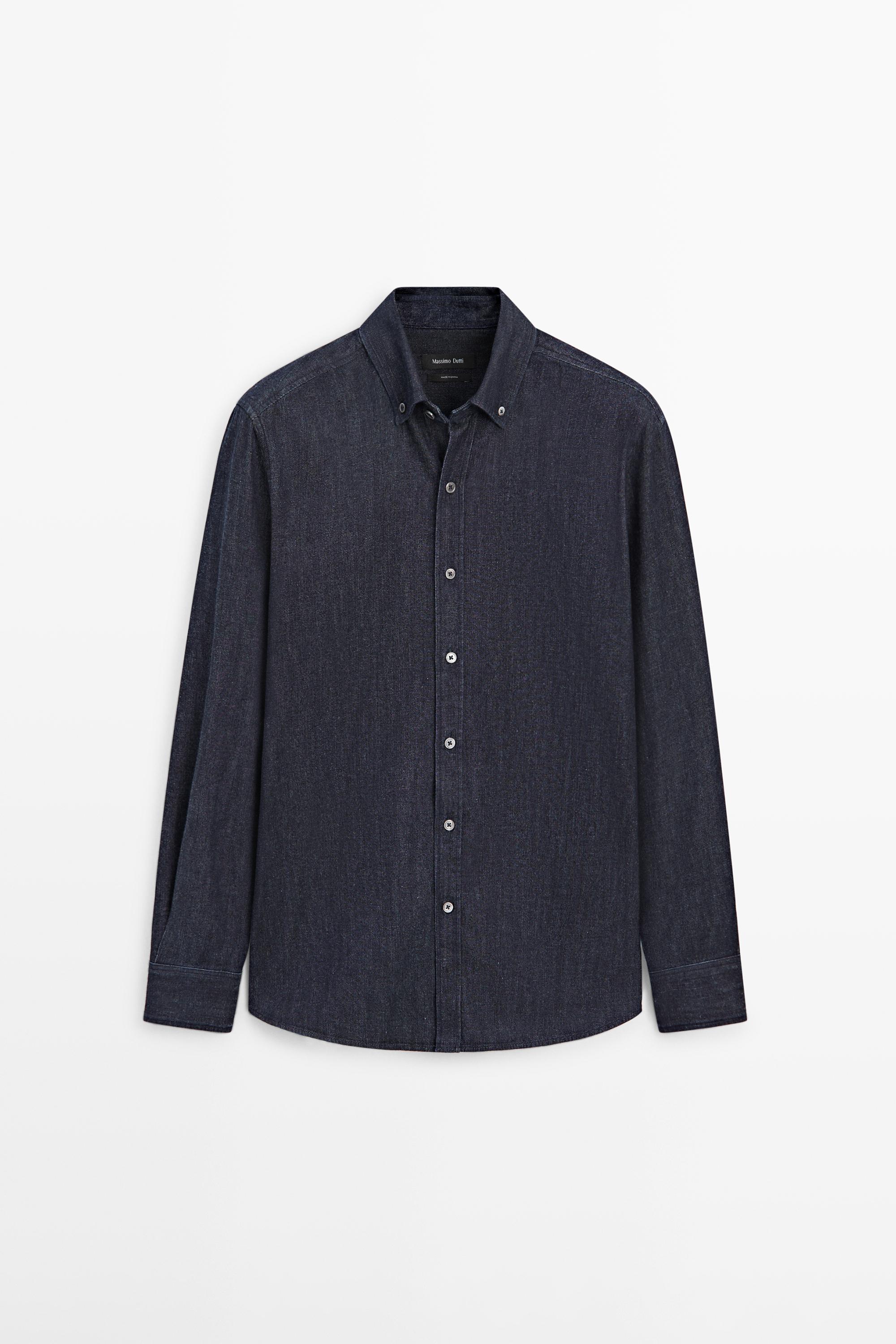 Košulja od trapera regular kroja