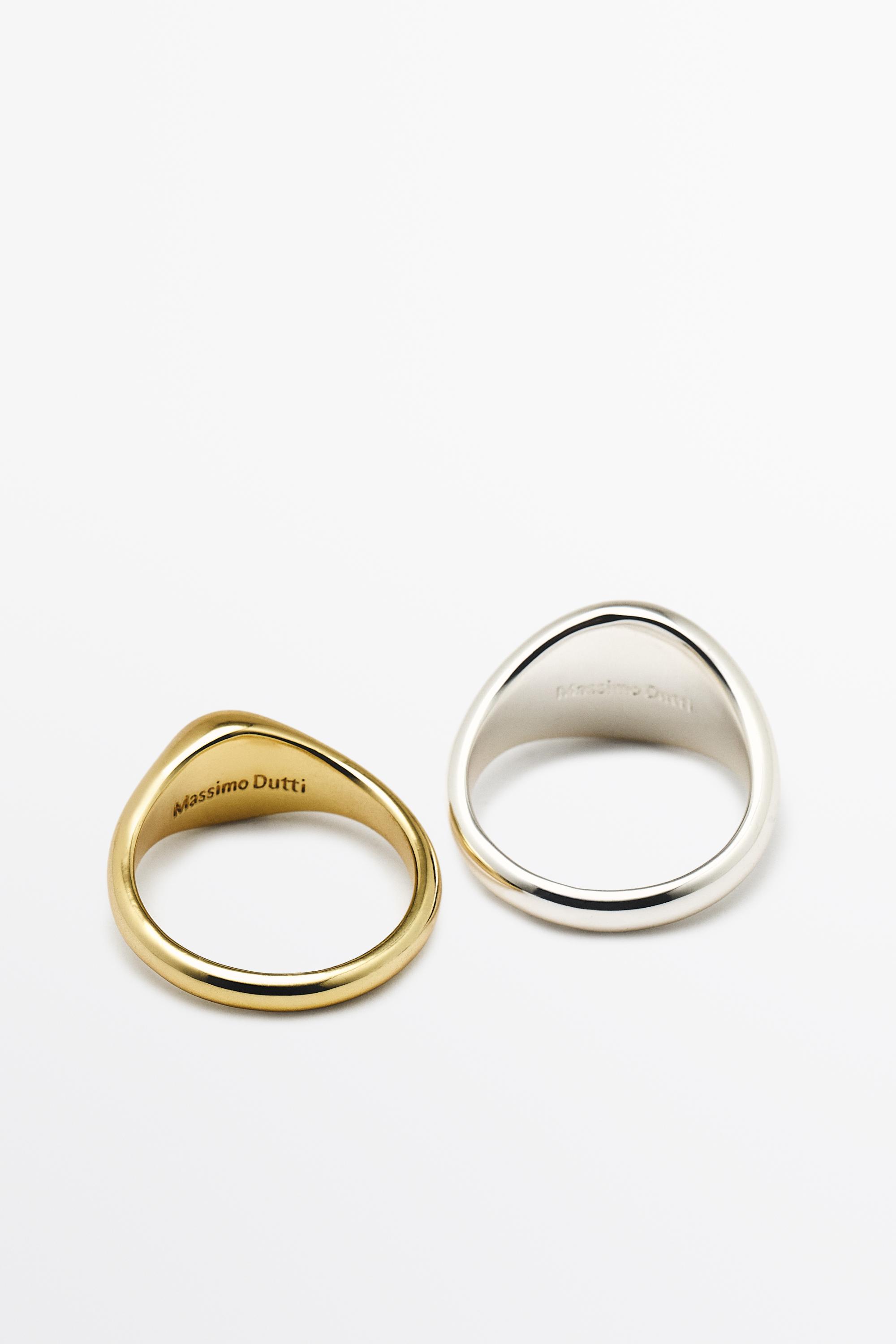 Pack of rounded rings — GOLDEN