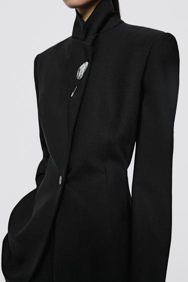 Button detail suit blazer - LIMITED EDITION — BLACK 3