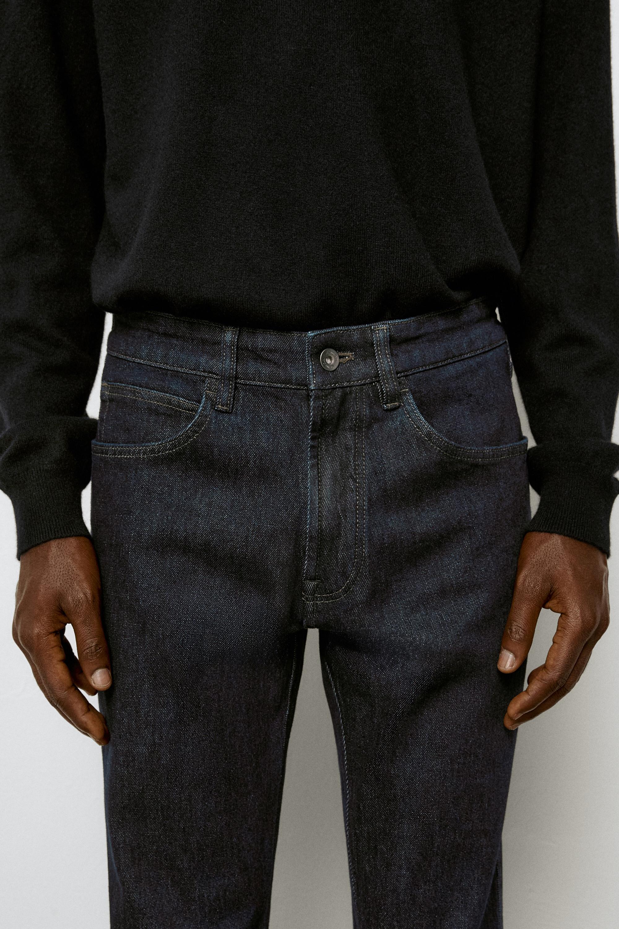 Tapered fit jeans — NAVY BLUE