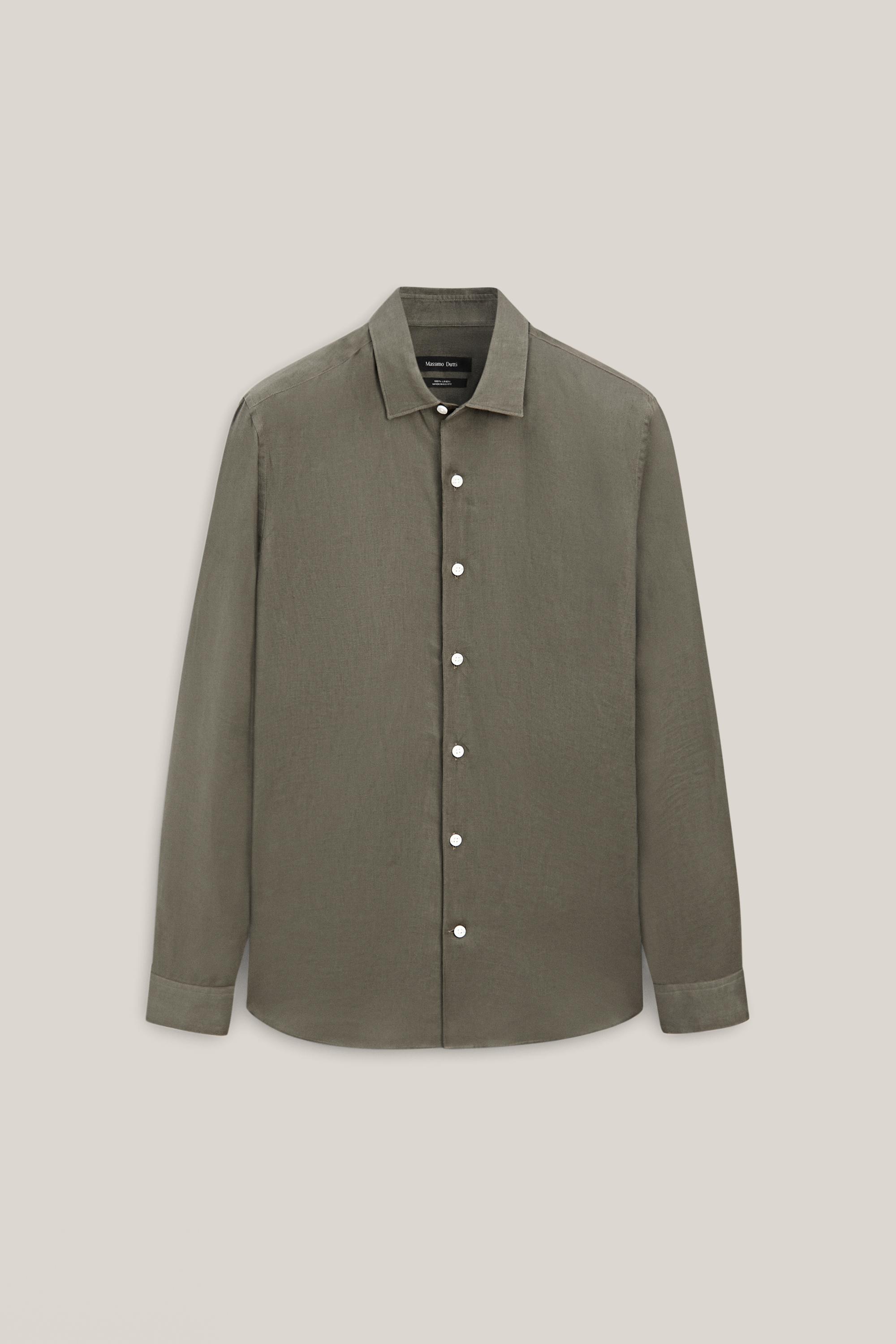 Extra fine 100% linen shirt - LIMITED EDITION — GREEN