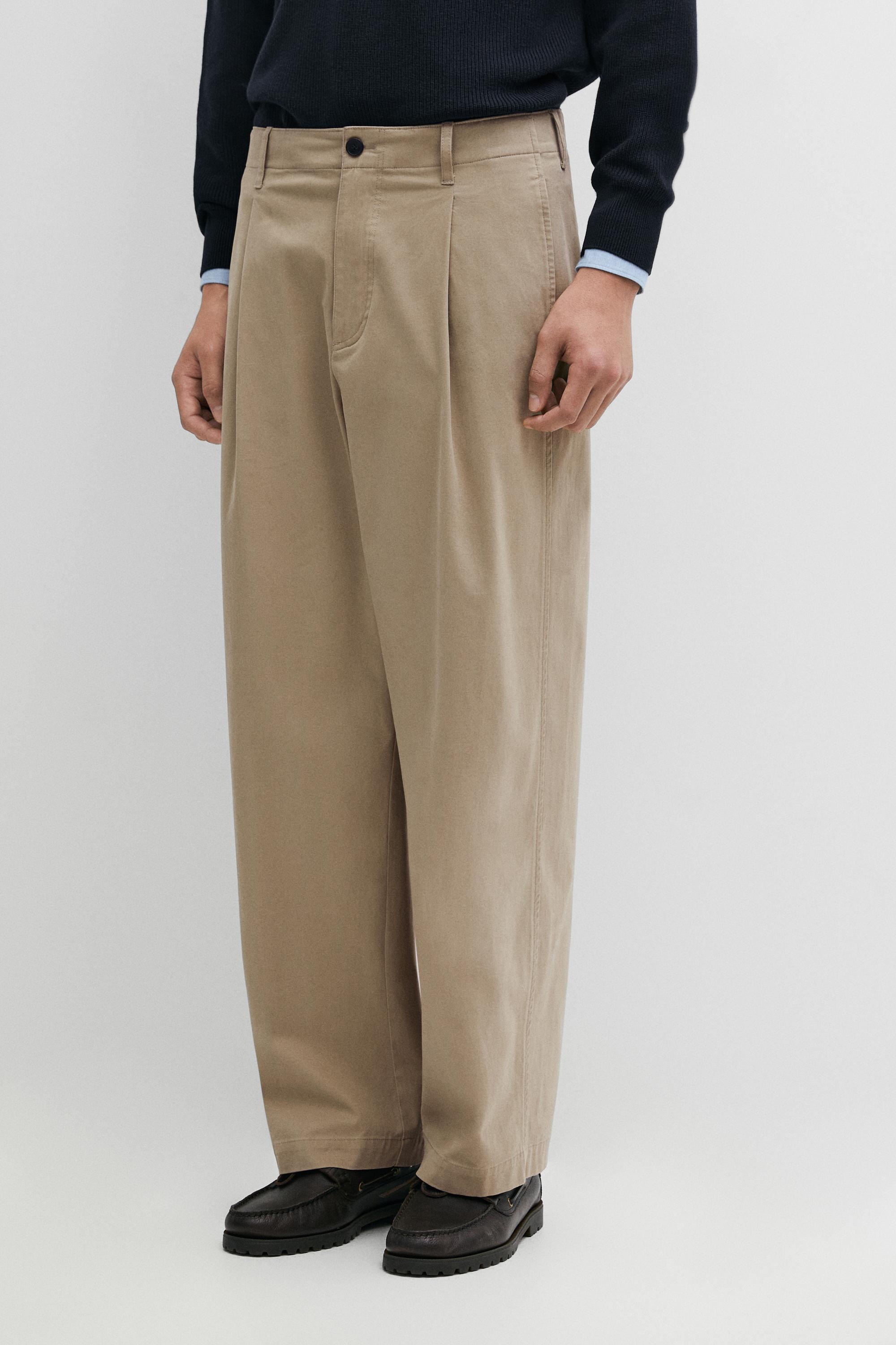 Pleated barrel fit pants - thumbnail 3
