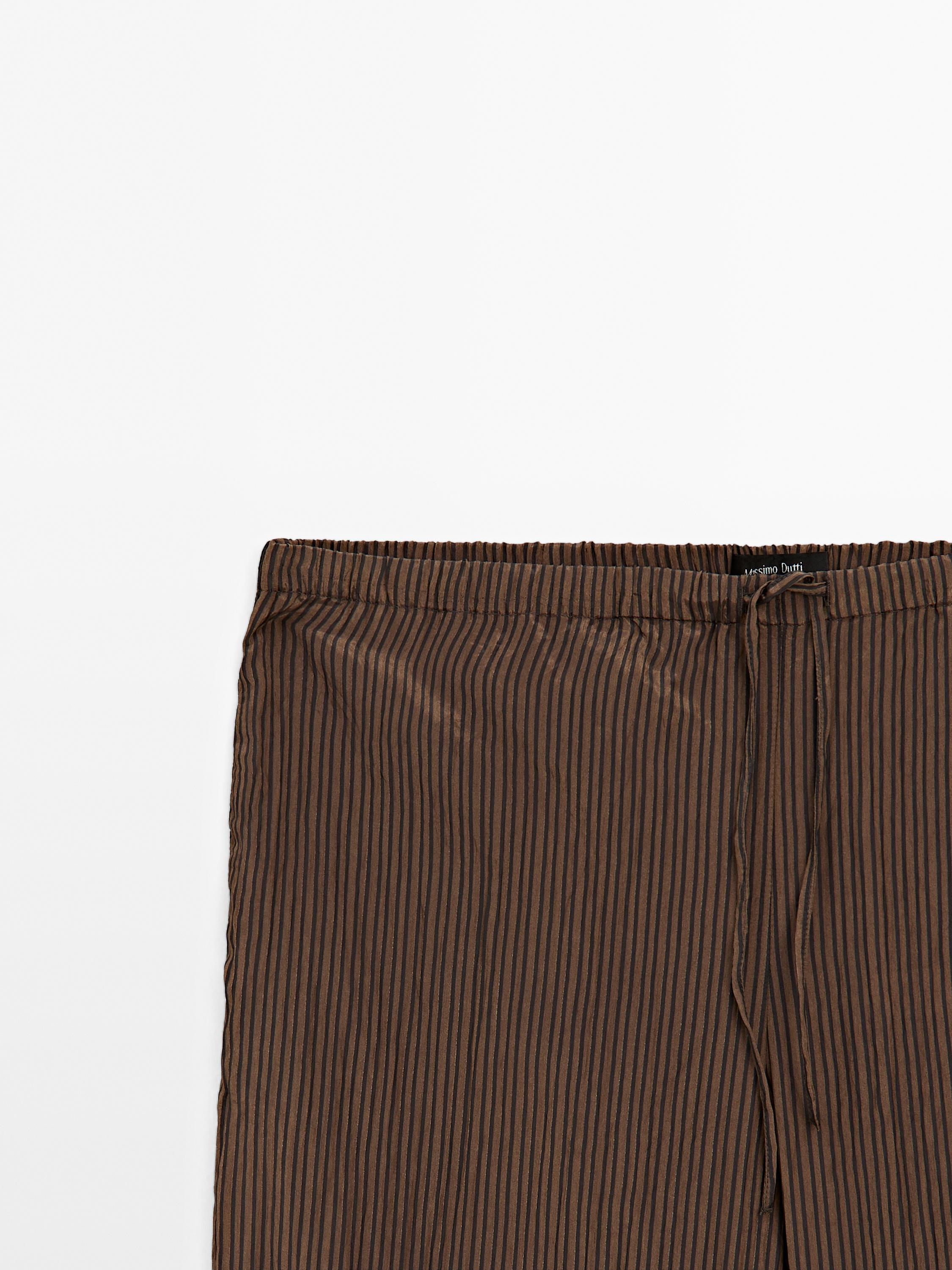 Pinstripe trousers