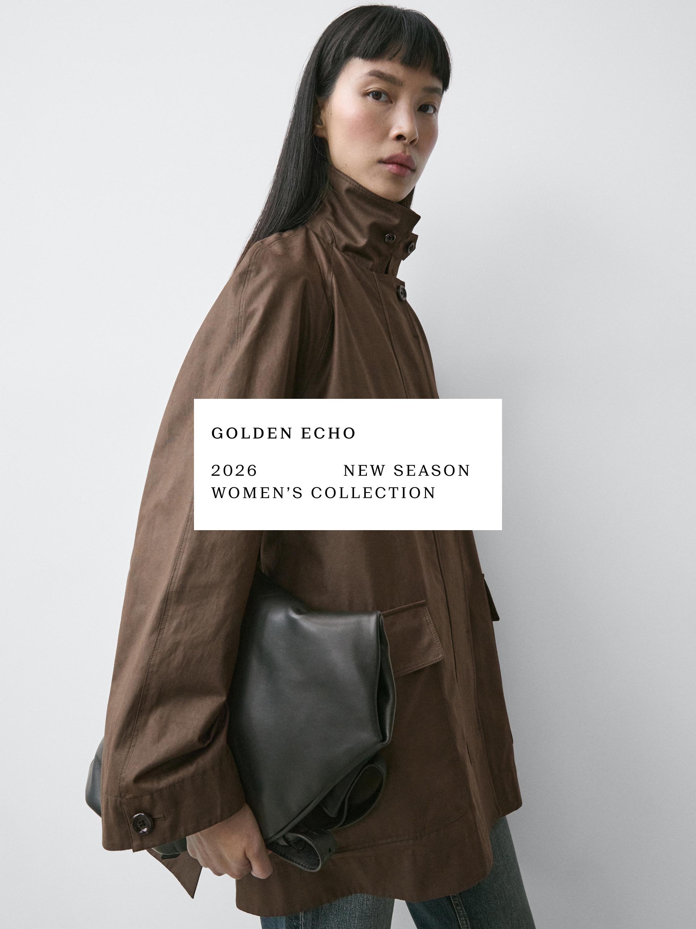 Long parka with pocket details — MOLE BROWN