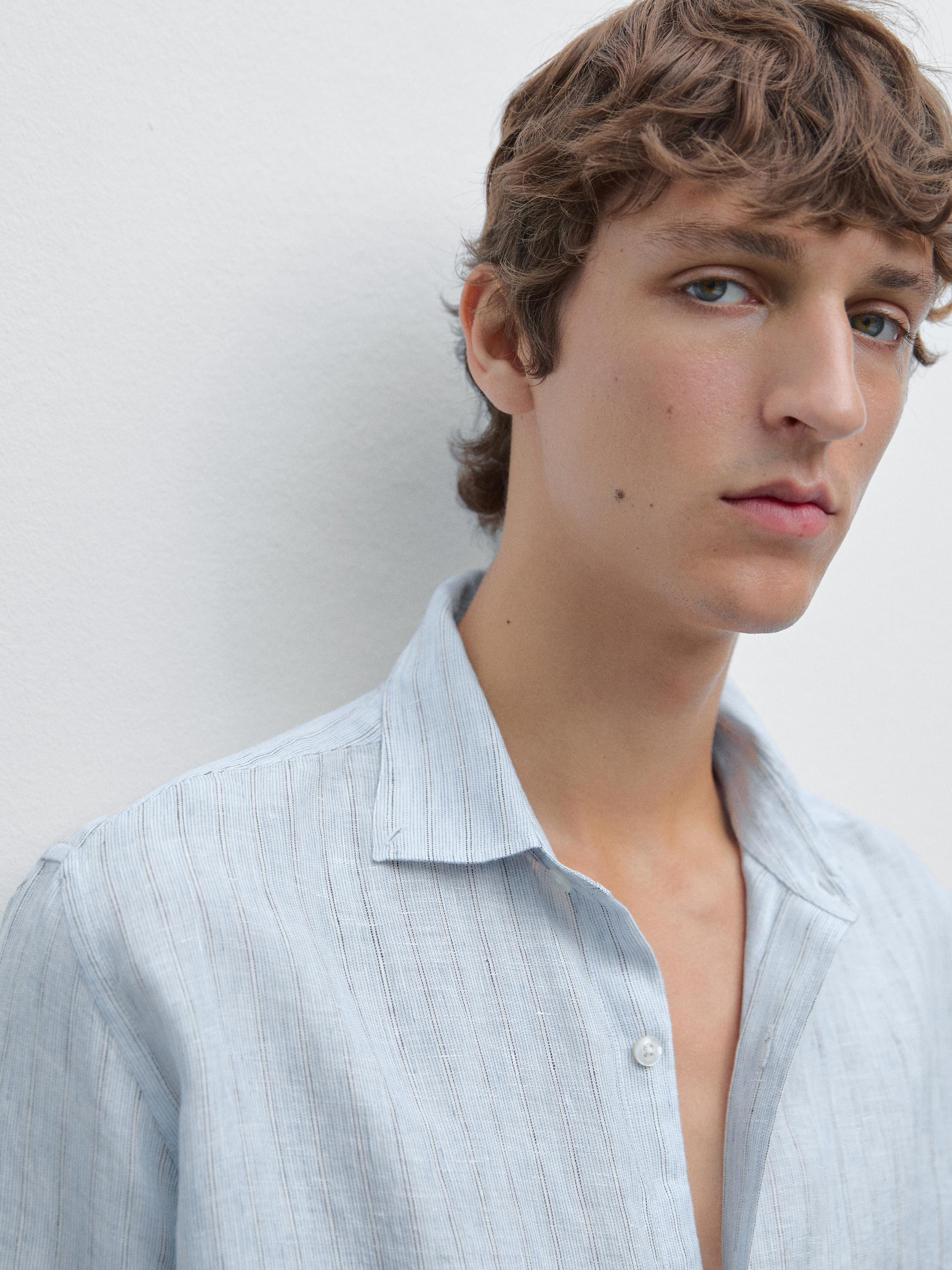 Camisa rayas regular fit