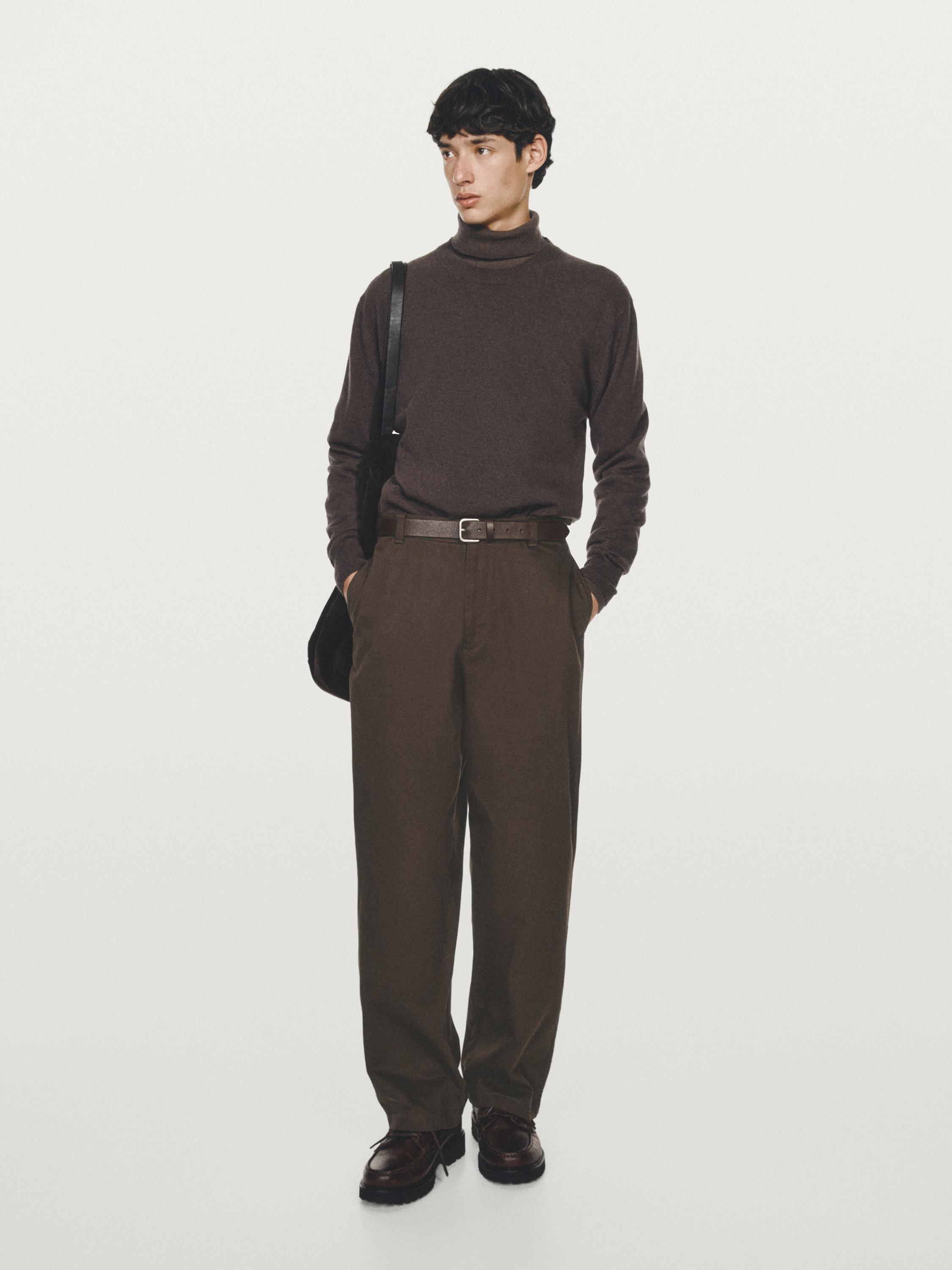 Yung aralash matodan dumaloq yoqali sviter