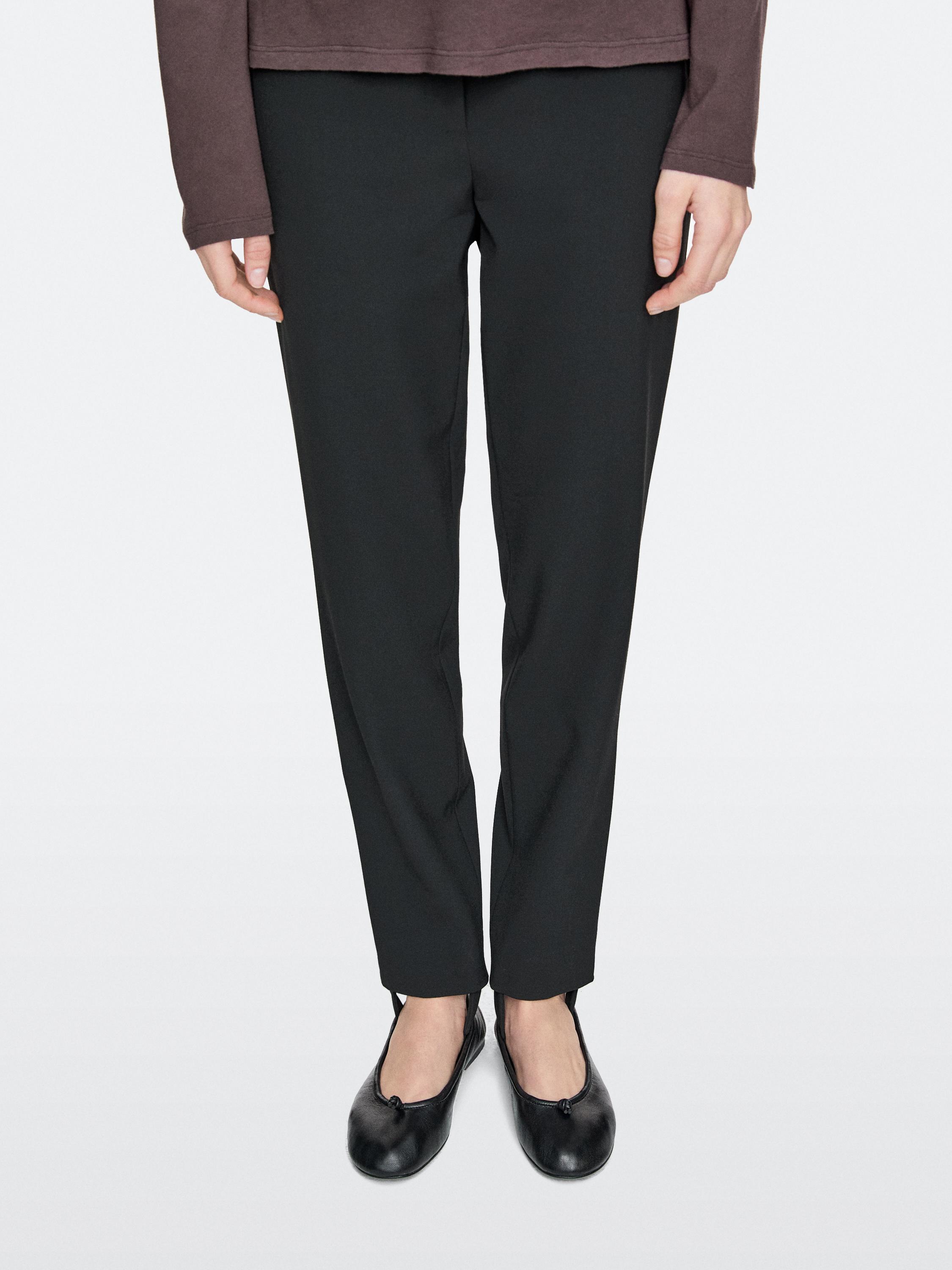 Leather ballet flats with knot · Black · Balletâ Flats | Massimo Dutti