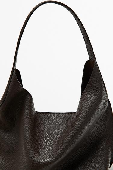 Nappa leather mini shoulder bag — BROWN 6