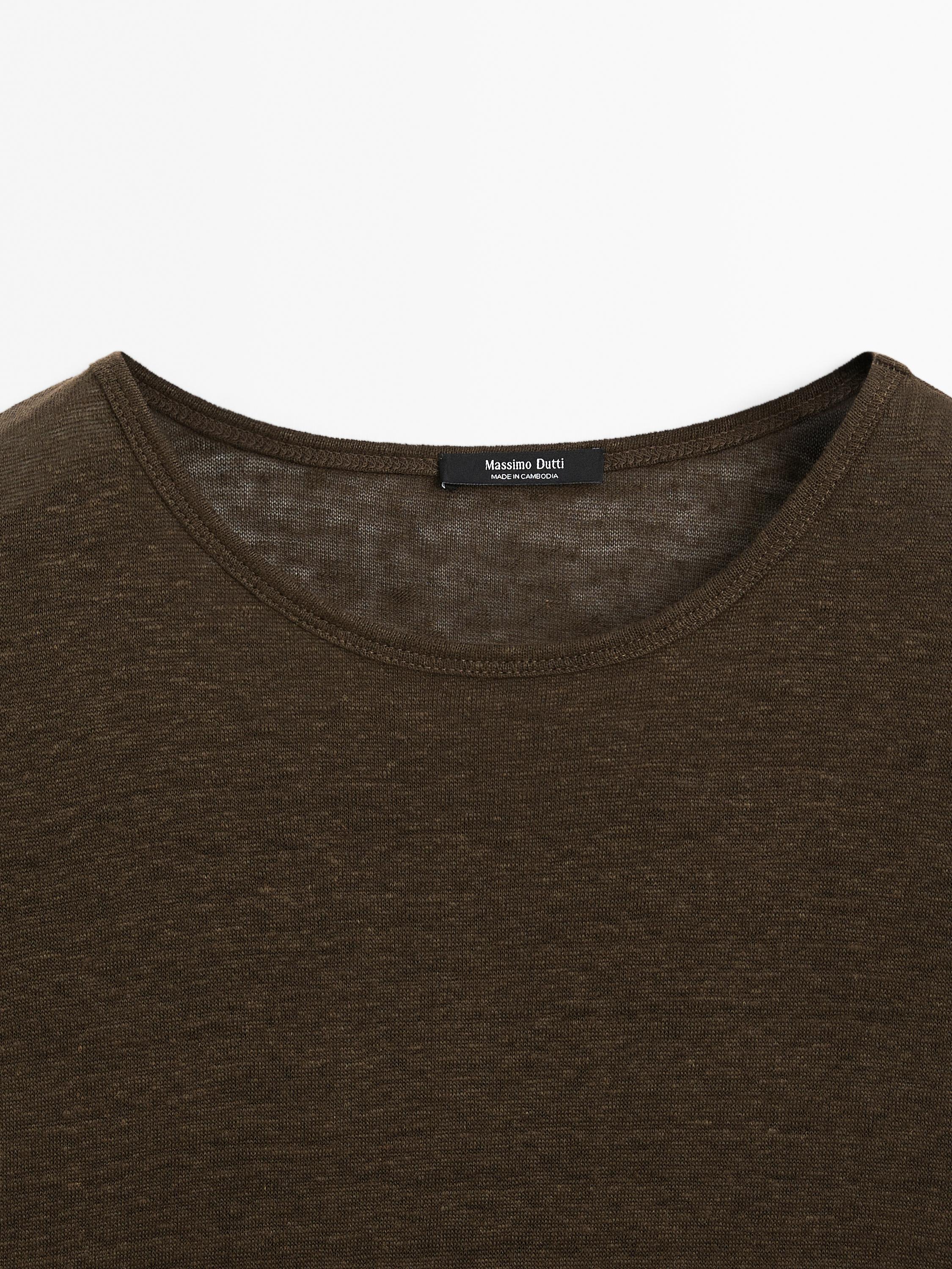 100% linen short sleeve T-shirt